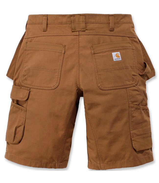 Carhartt Rugged Flex Ripstop Multi Pocket Korte Werkbroek Carhartt Brown