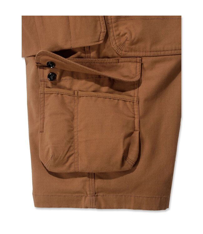 Carhartt Rugged Flex Ripstop Multi Pocket Korte Werkbroek Carhartt Brown