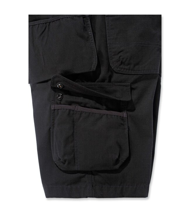 Carhartt Rugged Flex Ripstop Multi Pocket Korte Werkbroek Zwart