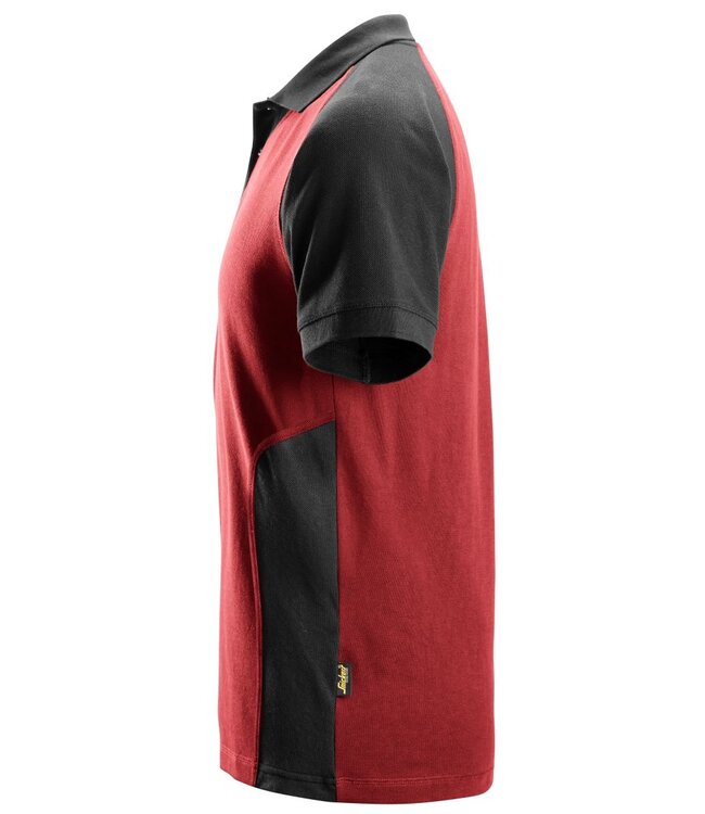 Snickers 2750 Tweekleurige Werkpolo Rood/Zwart