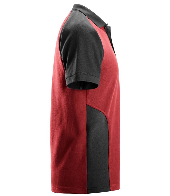 Snickers 2750 Tweekleurige Werkpolo Rood/Zwart