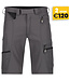 DASSY Sparx 4-weg Stretch Korte Werkbroek Grijs/Zwart