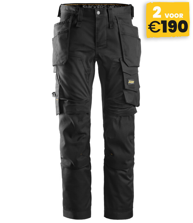 Snickers Workwear Snickers 6241 Stretch Werkbroek AllroundWork Zwart