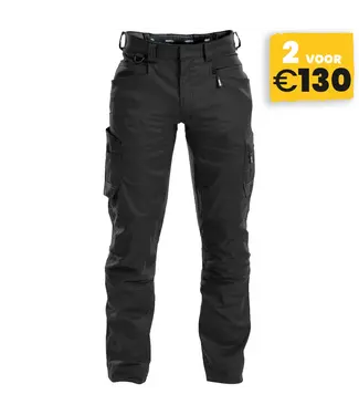 DASSY DASSY Helix D-Flex Werkbroek Stretch Zwart