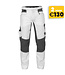 DASSY Helix D-Flex Schilders Werkbroek met Stretch Wit/Grijs