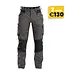 DASSY Helix D-Flex Werkbroek Stretch Grijs/Zwart
