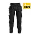 DASSY DASSY Flux D-Flex Werkbroek Stretch Zwart