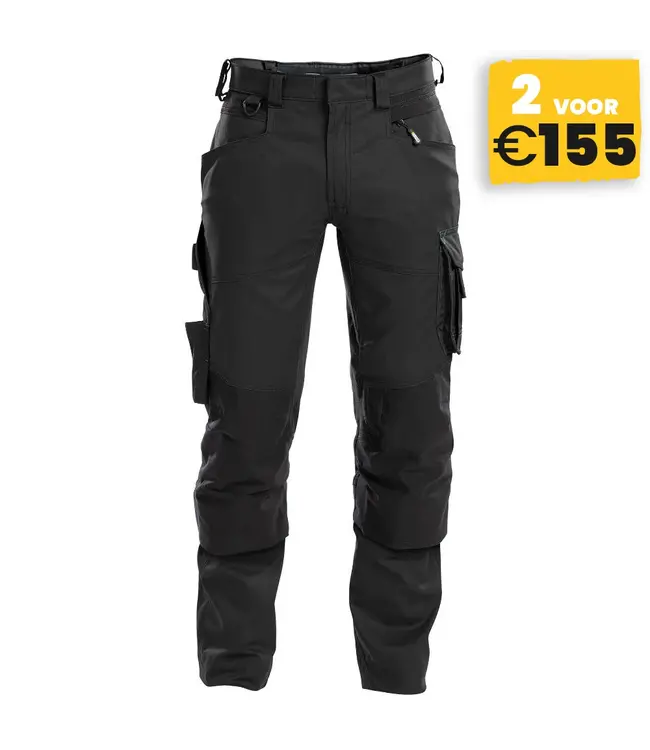 DASSY Dynax D-Flex Werkbroek Stretch Zwart