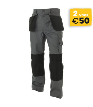 Basicline Basicline Seaton Werkbroek Grijs/Zwart