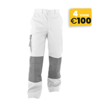 Basicline Basicline Devon Werkbroek Wit/Grijs