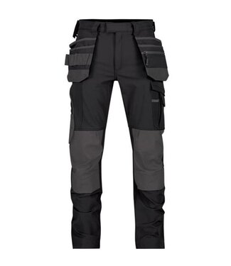 DASSY DASSY Matrix D-FX Flex 4-way Stretch Werkbroek Zwart/Grijs