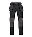 DASSY Matrix D-FX Flex 4-way Stretch Werkbroek Zwart/Grijs