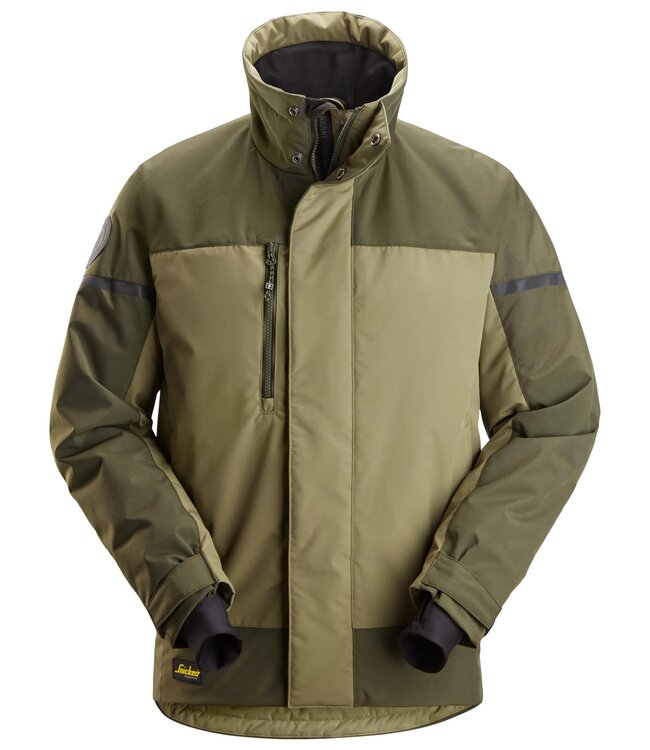 Snickers 1106 AW Winter Werkjas Khaki Groen/Groen
