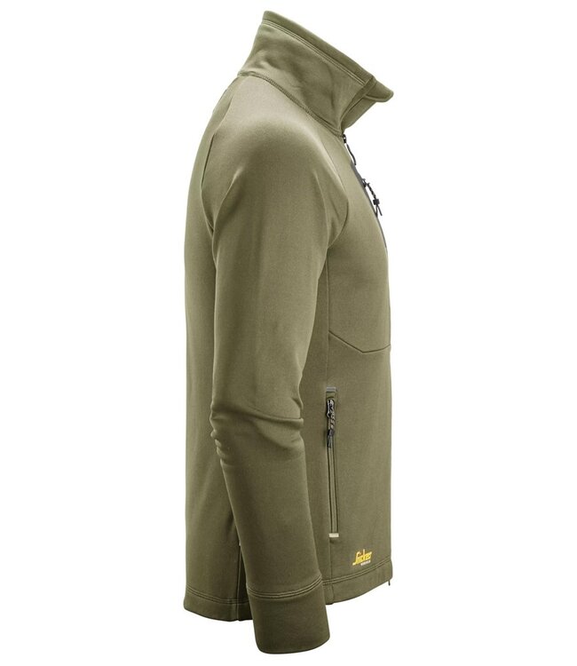 Snickers 8023 FW Polartec Werktrui met Rits Khaki
