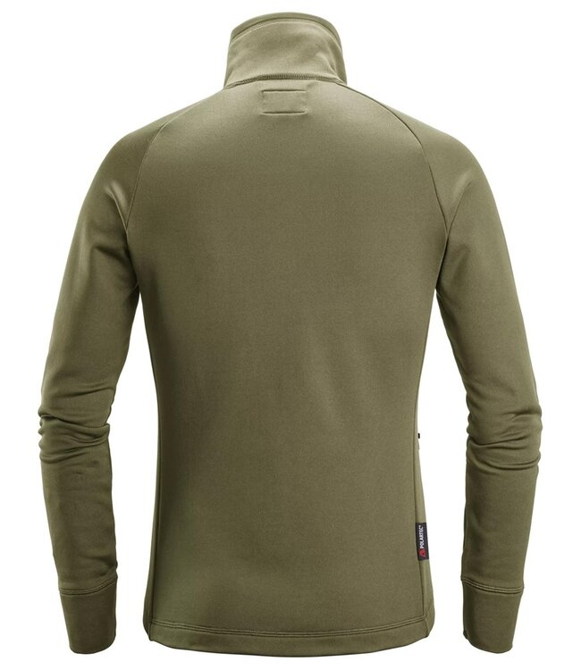 Snickers 8023 FW Polartec Werktrui met Rits Khaki