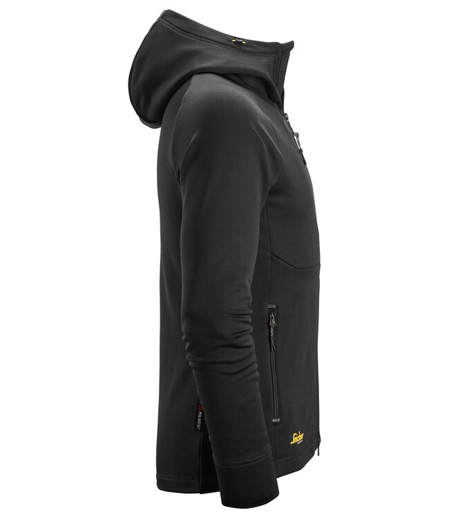 Snickers 8026 FW Polartec Hoodie met Rits Zwart