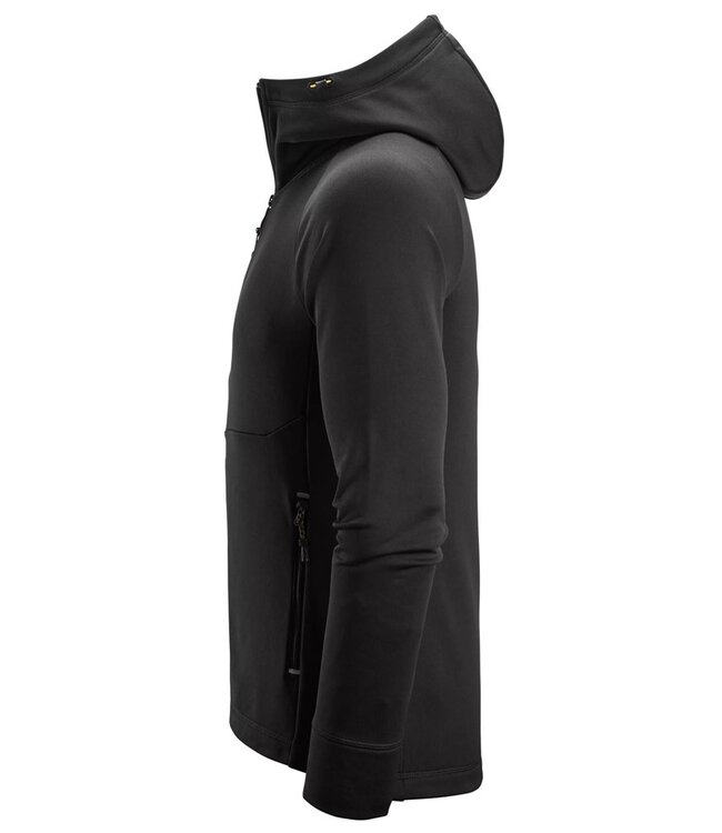 Snickers 8026 FW Polartec Hoodie met Rits Zwart