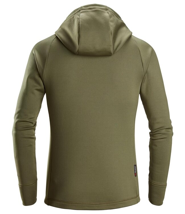 Snickers 8026 FW Polartec Hoodie met Rits Khaki