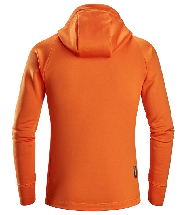 Snickers 8026 FW Polartec Hoodie met Rits Oranje