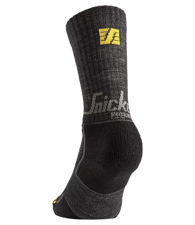 Snickers 9246 Wollen Cordura Werksokken 2-paar Grijs/Zwart