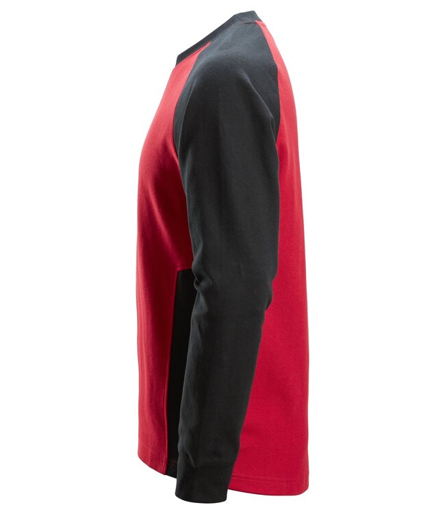 Snickers 2840 Sweater Rood/Zwart