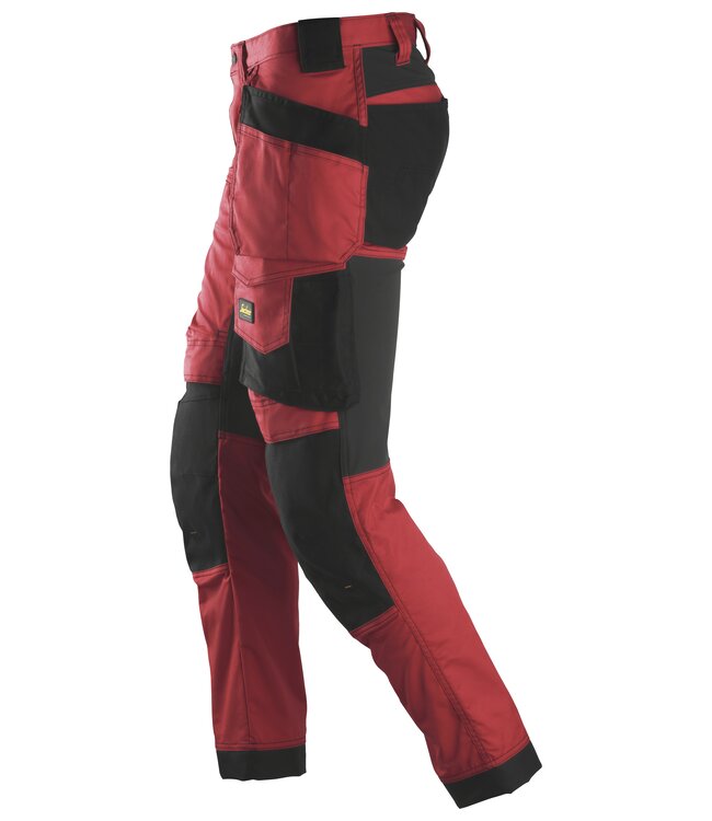 Snickers 6241 Stretch Werkbroek AllroundWork Rood/Zwart
