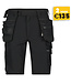 DASSY Aurax D-FX Korte Werkbroek 4-weg Stretch Zwart