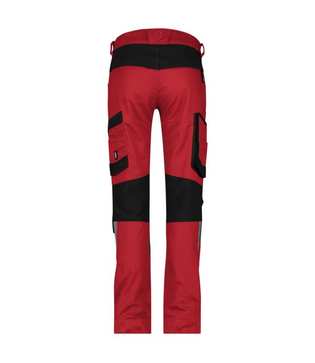 DASSY Helix NEXT D-Flex Dames Werkbroek Stretch Rood/Zwart