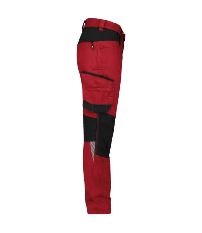 DASSY Helix NEXT D-Flex Dames Werkbroek Stretch Rood/Zwart