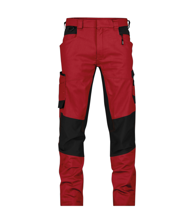 DASSY Helix NEXT D-Flex Werkbroek Stretch Rood/Zwart