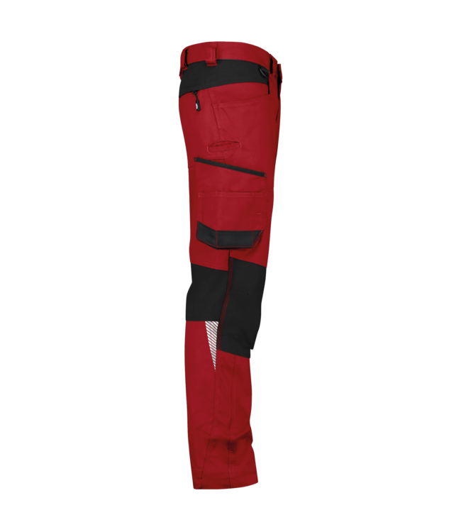 DASSY Helix NEXT D-Flex Werkbroek Stretch Rood/Zwart
