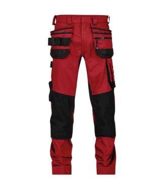 DASSY DASSY Flux NEXT D-Flex Werkbroek Stretch Rood/Zwart
