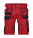 DASSY Trix NEXT D-Flex Korte Werkbroek Stretch Rood/Zwart