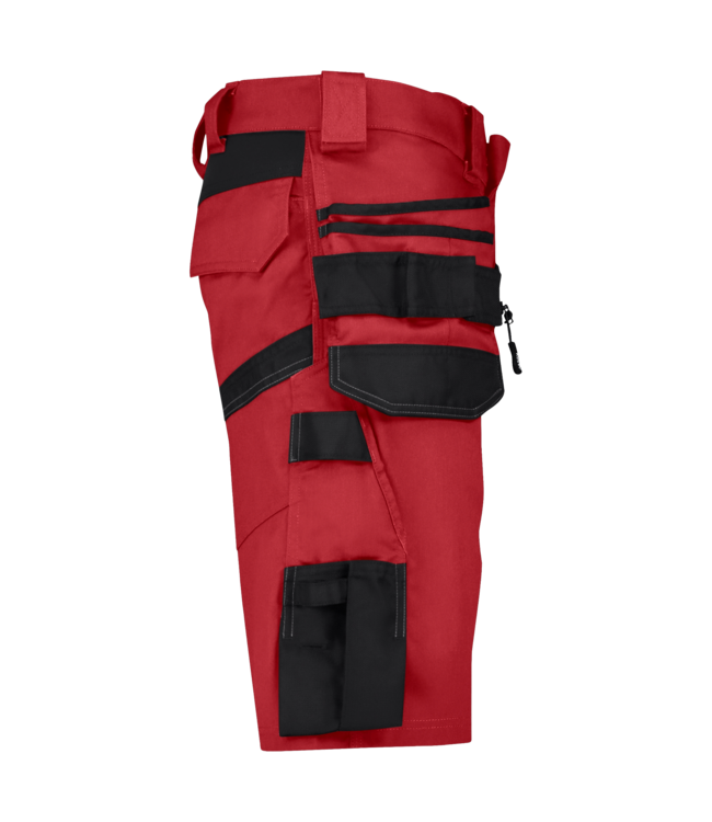 DASSY Trix NEXT D-Flex Korte Werkbroek Stretch Rood/Zwart