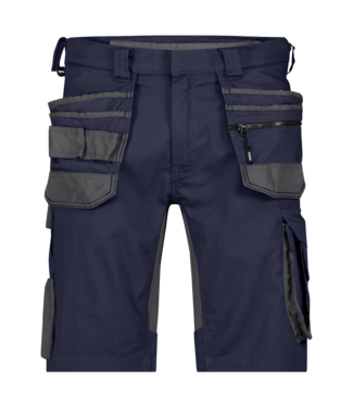 DASSY DASSY Trix NEXT D-Flex Korte Werkbroek Stretch Donkerblauw/Grijs