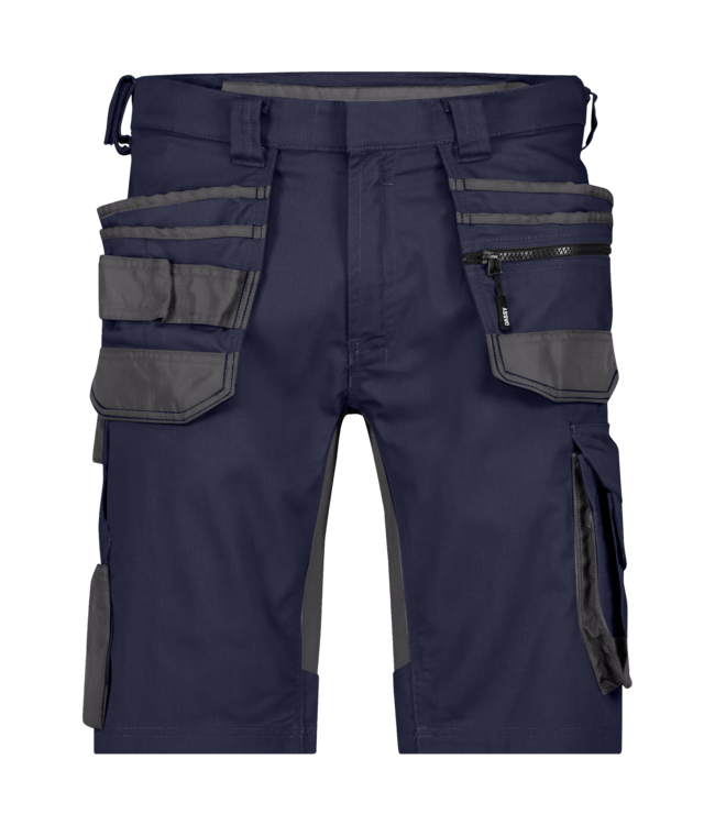 DASSY Trix NEXT D-Flex Korte Werkbroek Stretch Donkerblauw/Grijs