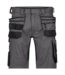 DASSY Trix NEXT D-Flex Korte Werkbroek Stretch Grijs/Zwart