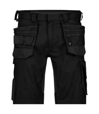 DASSY DASSY Trix NEXT D-Flex Korte Werkbroek Stretch Zwart