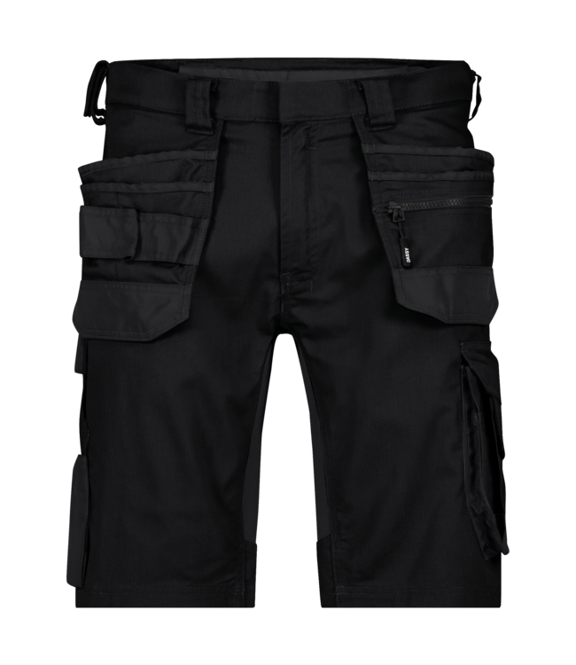 DASSY Trix NEXT D-Flex Korte Werkbroek Stretch Zwart