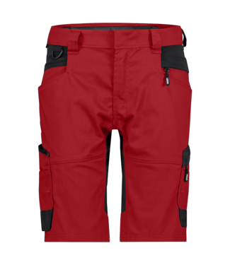 DASSY DASSY Axis NEXT D-Flex Dames Korte Werkbroek Stretch Rood/Zwart