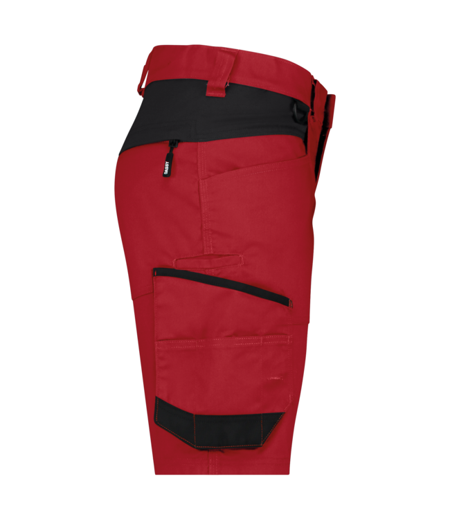 DASSY Axis NEXT D-Flex Dames Korte Werkbroek Stretch Rood/Zwart