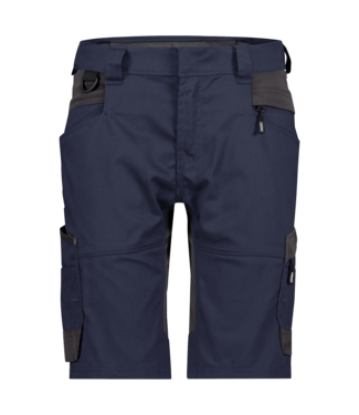 DASSY DASSY Axis NEXT D-Flex Dames Korte Werkbroek Stretch Donkerblauw/Grijs