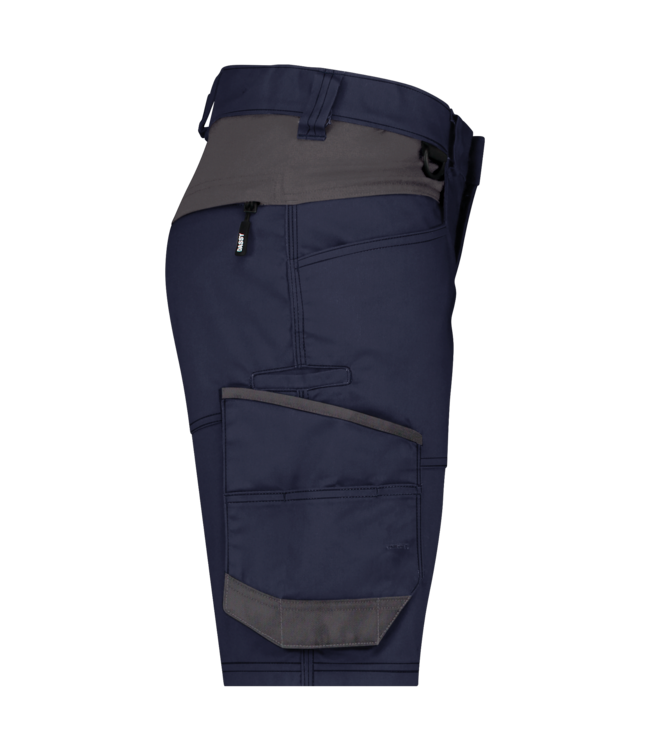 DASSY Axis NEXT D-Flex Dames Korte Werkbroek Stretch Donkerblauw/Grijs