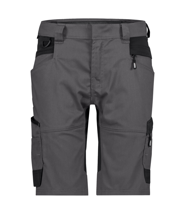 DASSY Axis NEXT D-Flex Dames Korte Werkbroek Stretch Grijs/Zwart