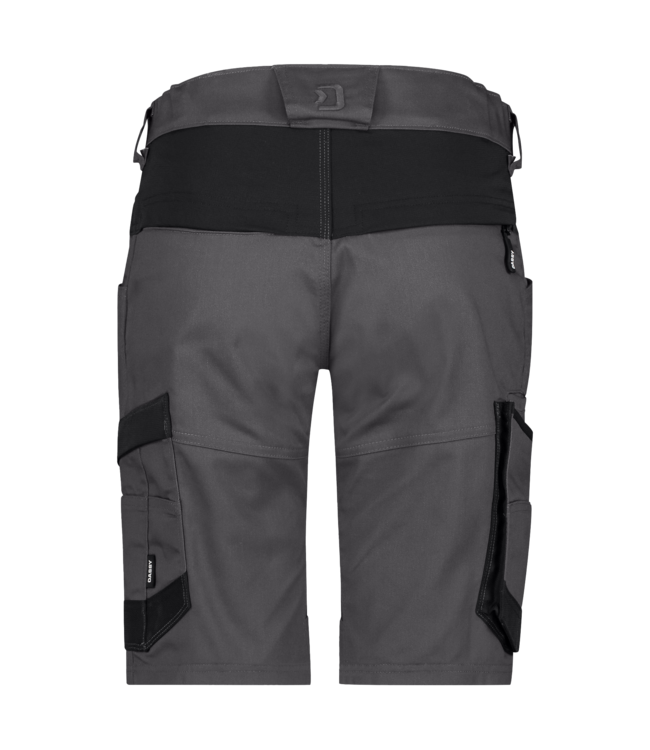 DASSY Axis NEXT D-Flex Dames Korte Werkbroek Stretch Grijs/Zwart