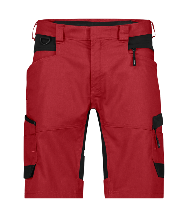 DASSY Axis NEXT D-Flex Korte Werkbroek Stretch Rood/Zwart