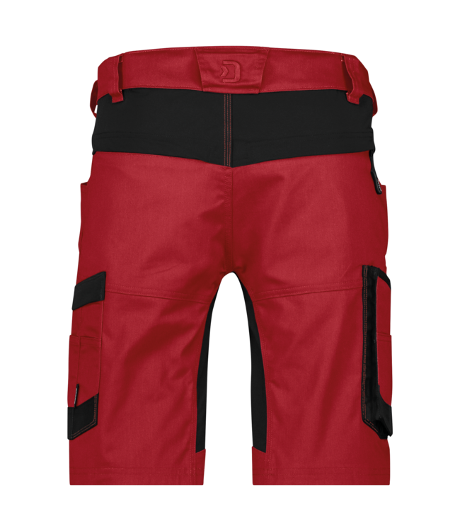 DASSY Axis NEXT D-Flex Korte Werkbroek Stretch Rood/Zwart