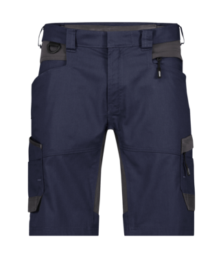 DASSY DASSY Axis NEXT D-Flex Korte Werkbroek Stretch Donkerblauw/Grijs