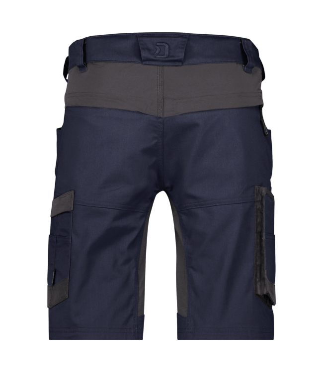 DASSY Axis NEXT D-Flex Korte Werkbroek Stretch Donkerblauw/Grijs