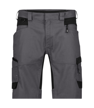 DASSY DASSY Axis NEXT D-Flex Korte Werkbroek Stretch Grijs/Zwart